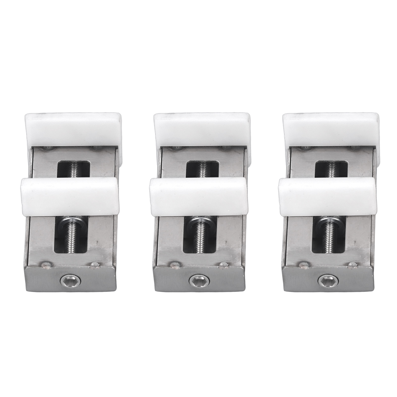 Set Aus 3 Verstellbaren Edelstahl-fensterschlössern Für Schiebetüren, Inklusive Schlüssel.