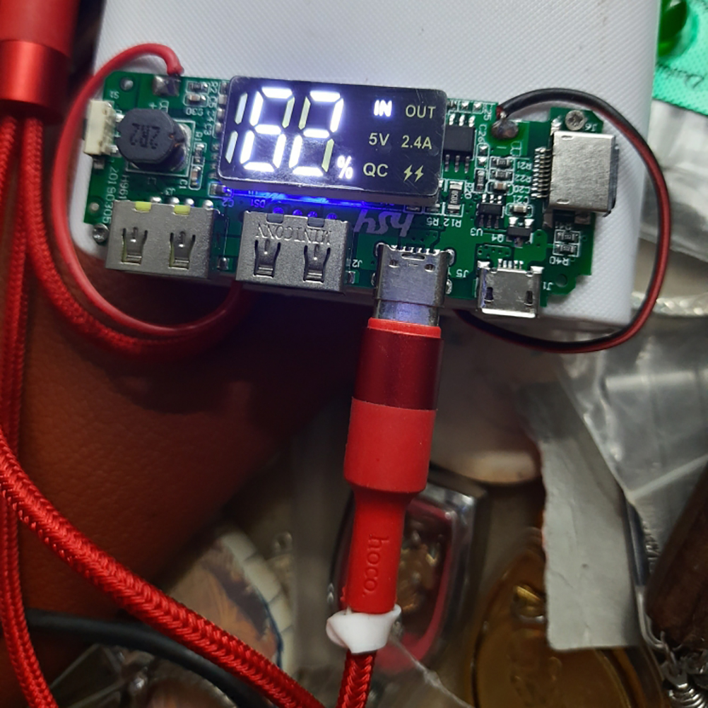 Qc3.0 Usb-schnelllademodul Für 18650 Lithium-ionen-akkus, Externes Ladegerät