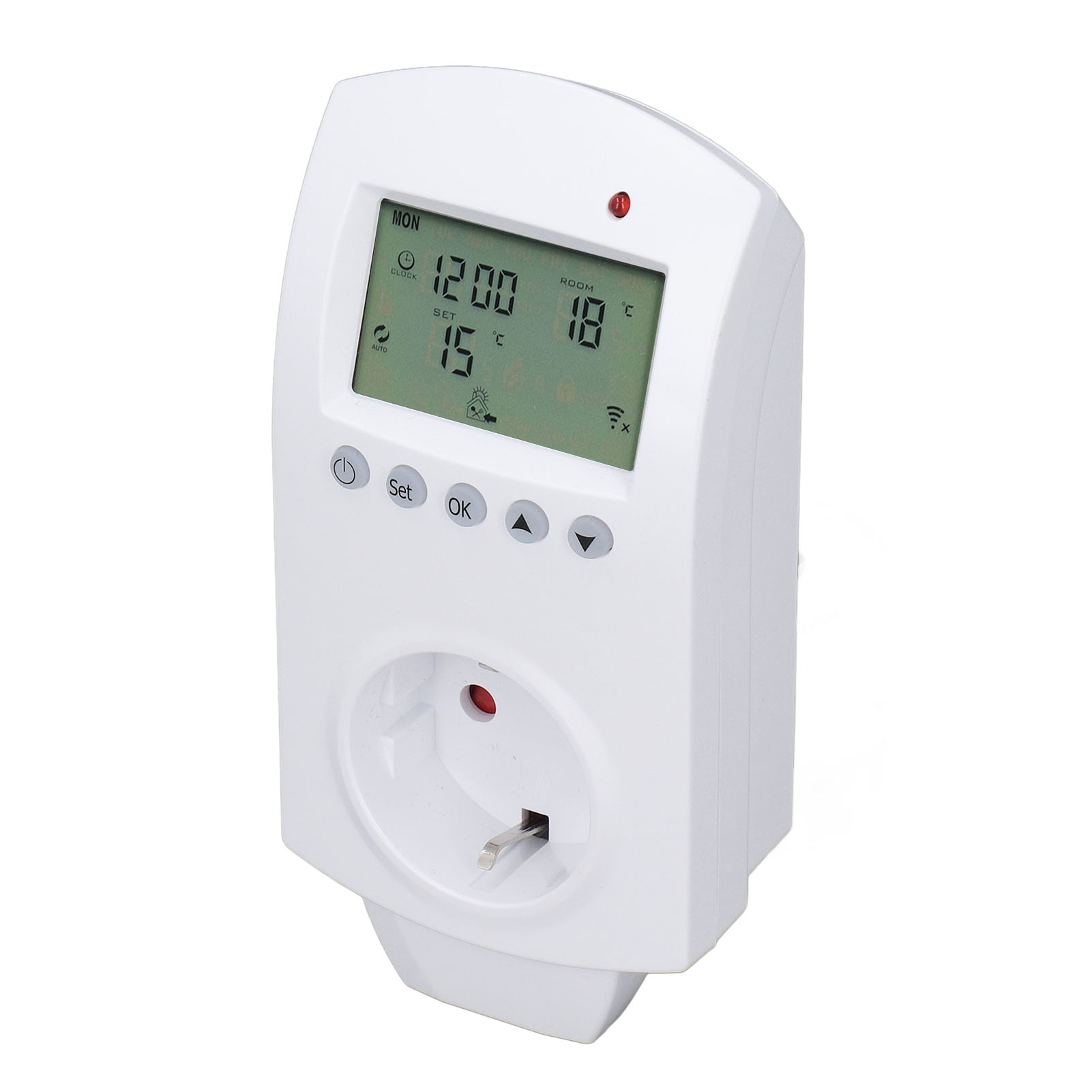 Intelligenter Wlan-thermostat Mit Lcd-display Für Reptilien, Ideal Für Gewächshäuser (eu-stecker 230 V Wechselstrom). Geeignet Für Reptilien Und Amphibien.