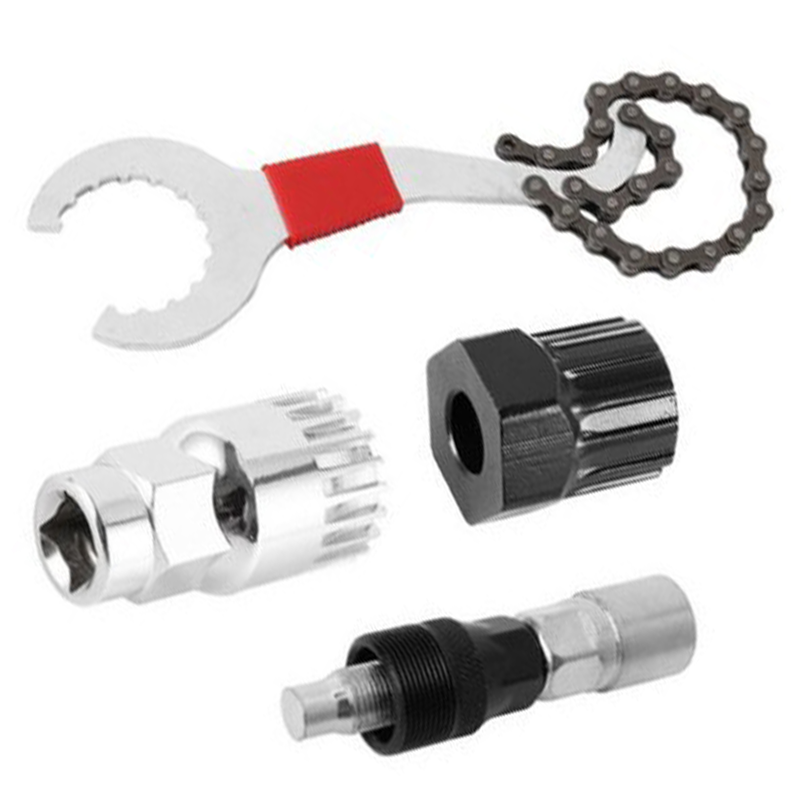 Fahrradkurbel-reparaturset, Rostbeständig, Tragbar, Tretlagerabzieher Und Kettenabzieher, 4-teilig