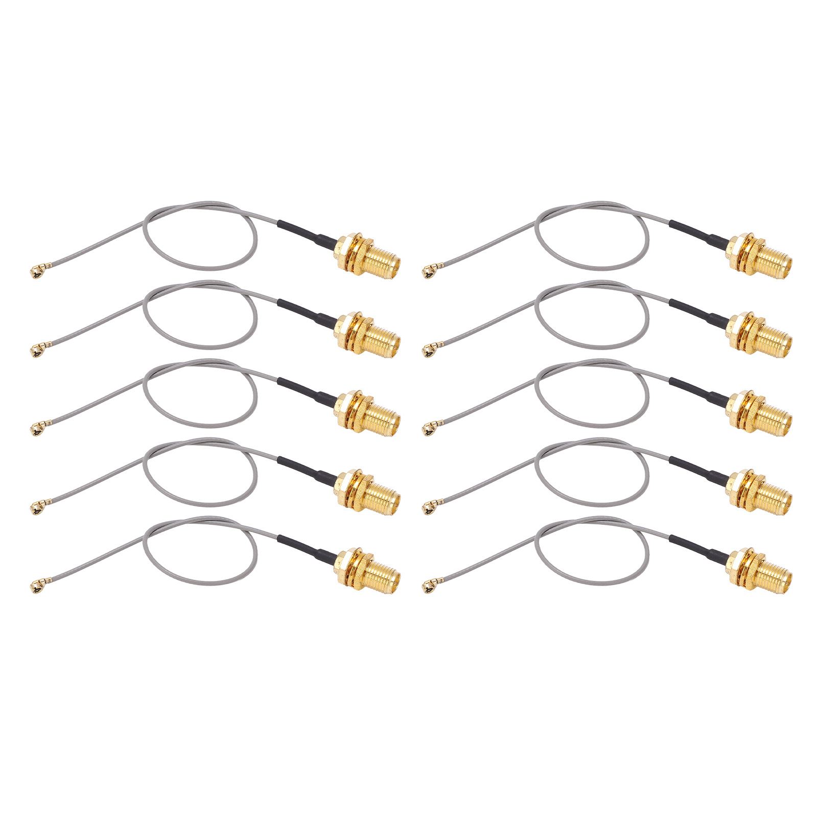 Packung Mit 10 Ipex-auf-sma-koaxialadapterkabeln (stecker), 50-ohm-hf-signalverlängerungen