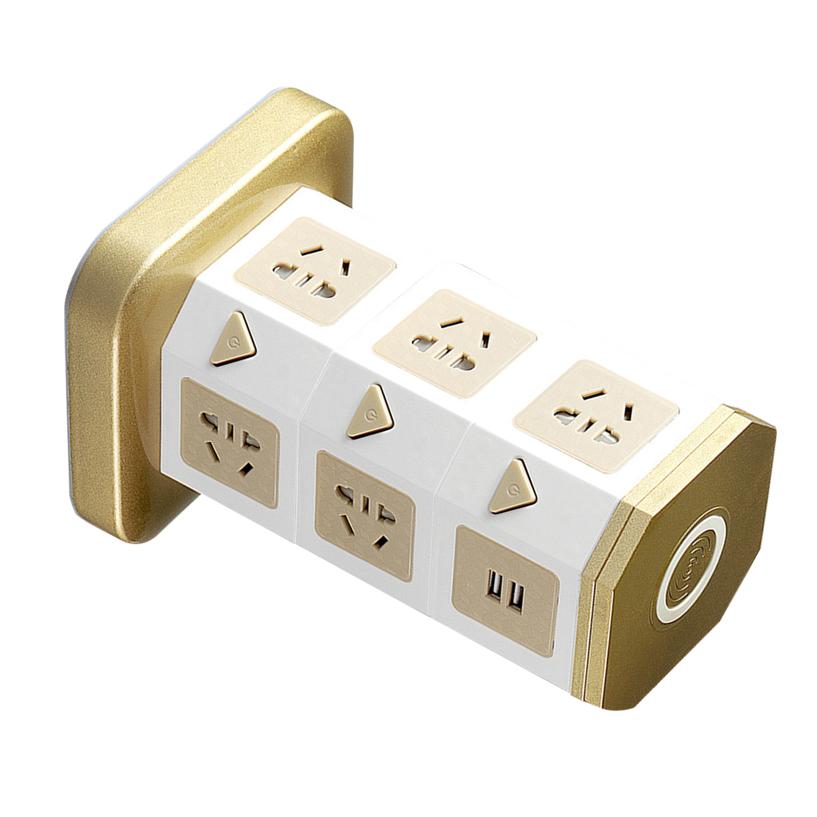 Vertikale Steckdosenleiste Mit Kabellosem Usb-ladegerät, Mehrfachsteckdosen-ladeturm, Tisch-powerstation, 220-v-stecker (australischer Standard)