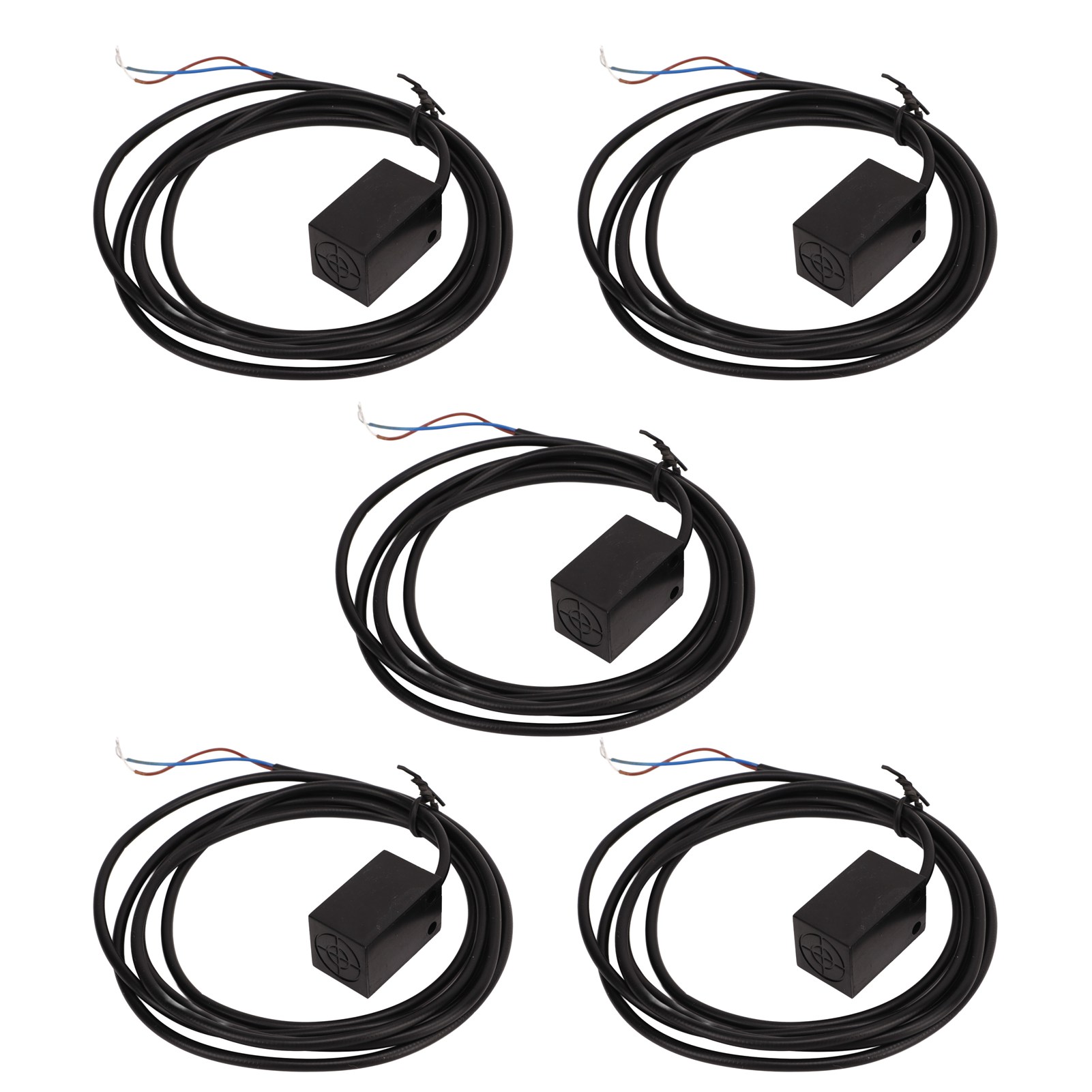 Packung Mit 5 Induktiven Näherungssensoren, 5 Mm Erfassungsabstand, Ip68, Normalerweise Offen, 2 Drähte, 110-220 V Wechselstromversorgung.
