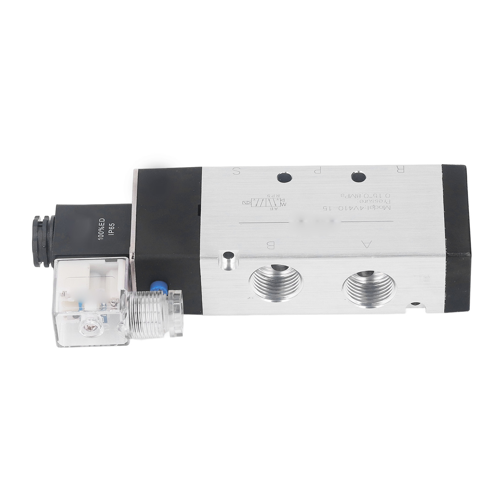 Hochpräzises Pneumatisches 2-positionen-5-wege-magnetventil Mit Pilotkopf, Schutzart Ip65, 0,15–0,8 Mpa, 12 V Dc