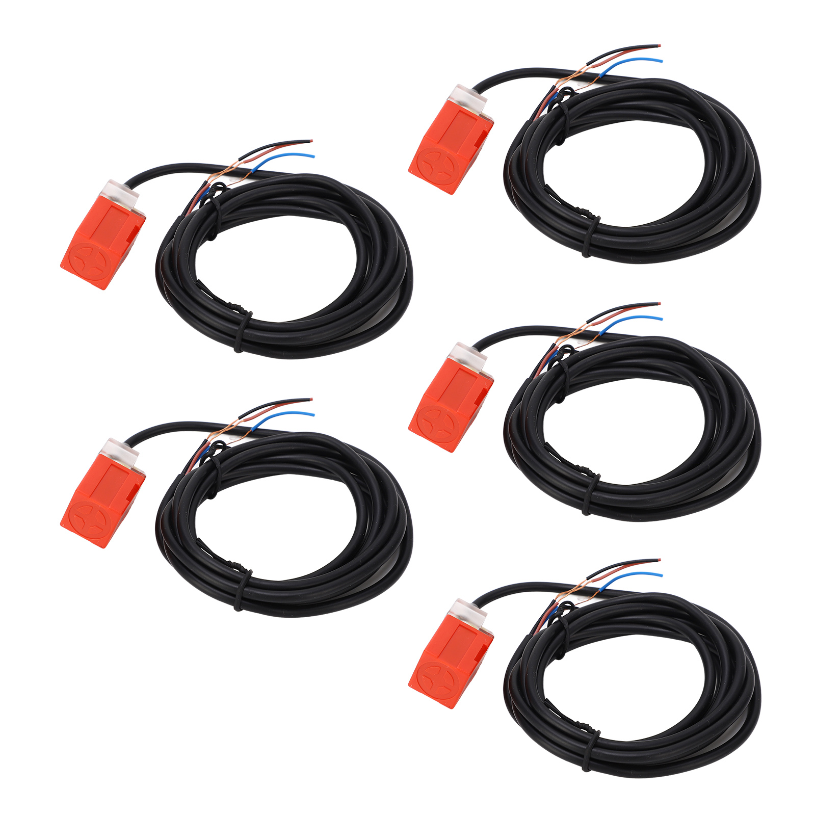 Packung Mit 5 Normalerweise Offenen Npn-näherungssensoren, 100 Hz Ansprechfrequenz, Schutzart Ip65, 10–30 V Dc-stromversorgung, 200 Ma