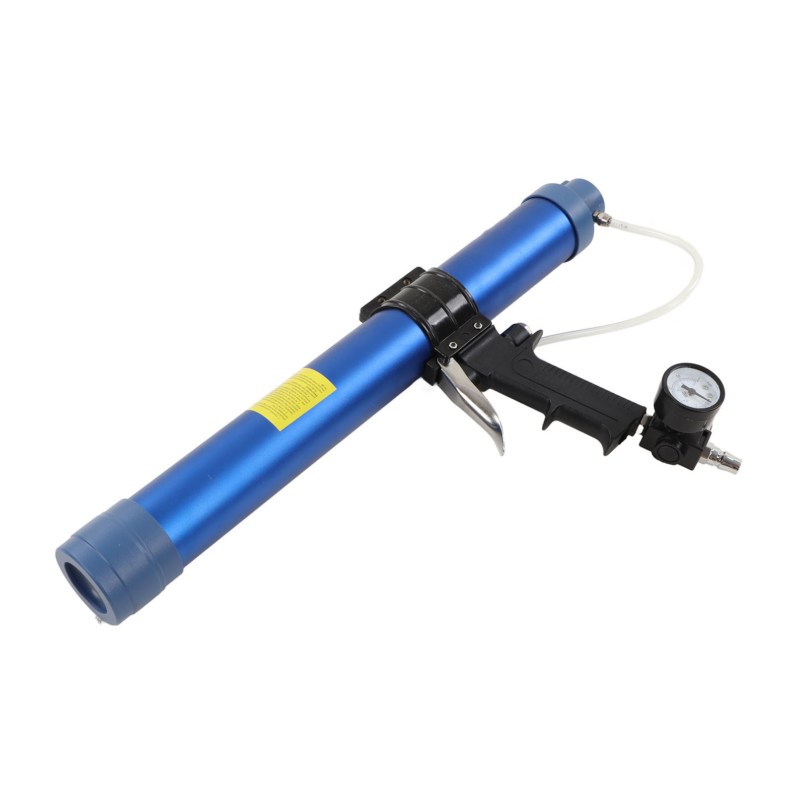 1/4"-druckluft-glasklebepistole Mit Manometer, Einstellbarer Geschwindigkeit, Werkzeug Für Flexiblen Klebstoff, 600 Ml Fassungsvermögen