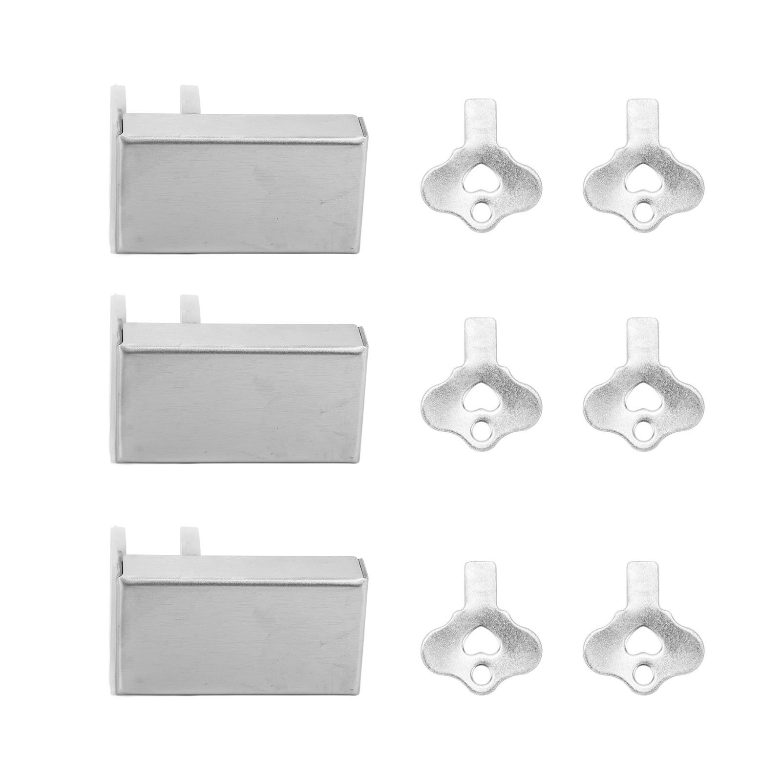 Set Mit 3 Edelstahl-schiebetürschlössern, Diebstahlsicherung, Fensterstopper Zum Drücken/ziehen Für Badezimmer/schlafzimmer