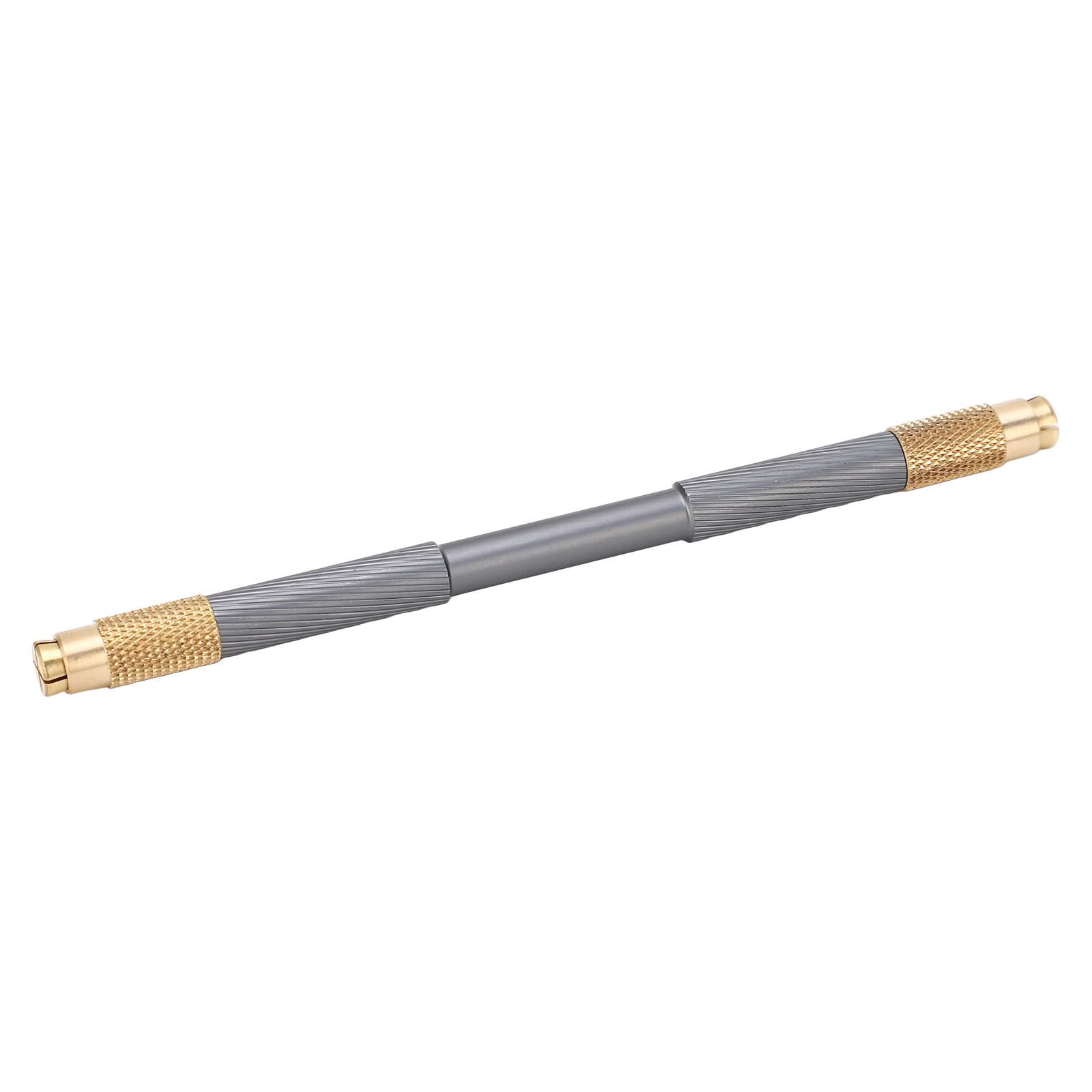 Universeller Schabergriff Aus Rutschfester Aluminiumlegierung Mit Doppelkopf, Ergonomischer Griff Mit Grauem Messingverschluss