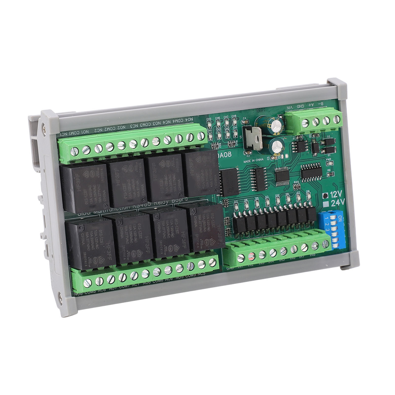Tvs-überspannungsschutz-relaismodul Mit Hardware-reset, 8-kanal-relaissteuermodul Für 12v Dc Mechatronik