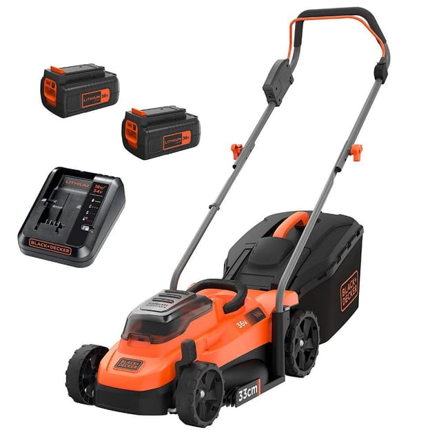 Black & Decker Elektro-Rasenmäher BCMW3318L2-QW