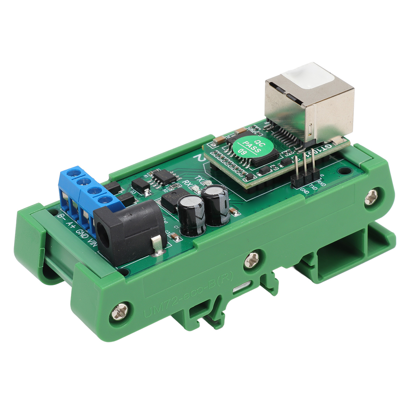 Ethernet-zu-rs485-konverter (9600 Bps) Mit Tvs-überspannungsschutz, Rs485-rtu-tcp-zu-ethernet-udp-tcp-12v-modul Mit Gehäuse