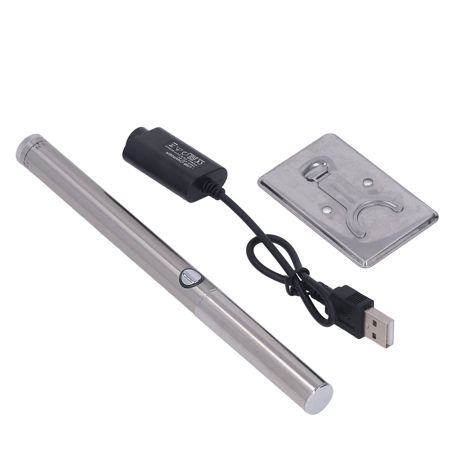 Kabelloser Usb-lötkolben, Batteriebetriebenes Tragbares Lötwerkzeug, Für Den Innen- Und Außenbereich, Silberfarben.