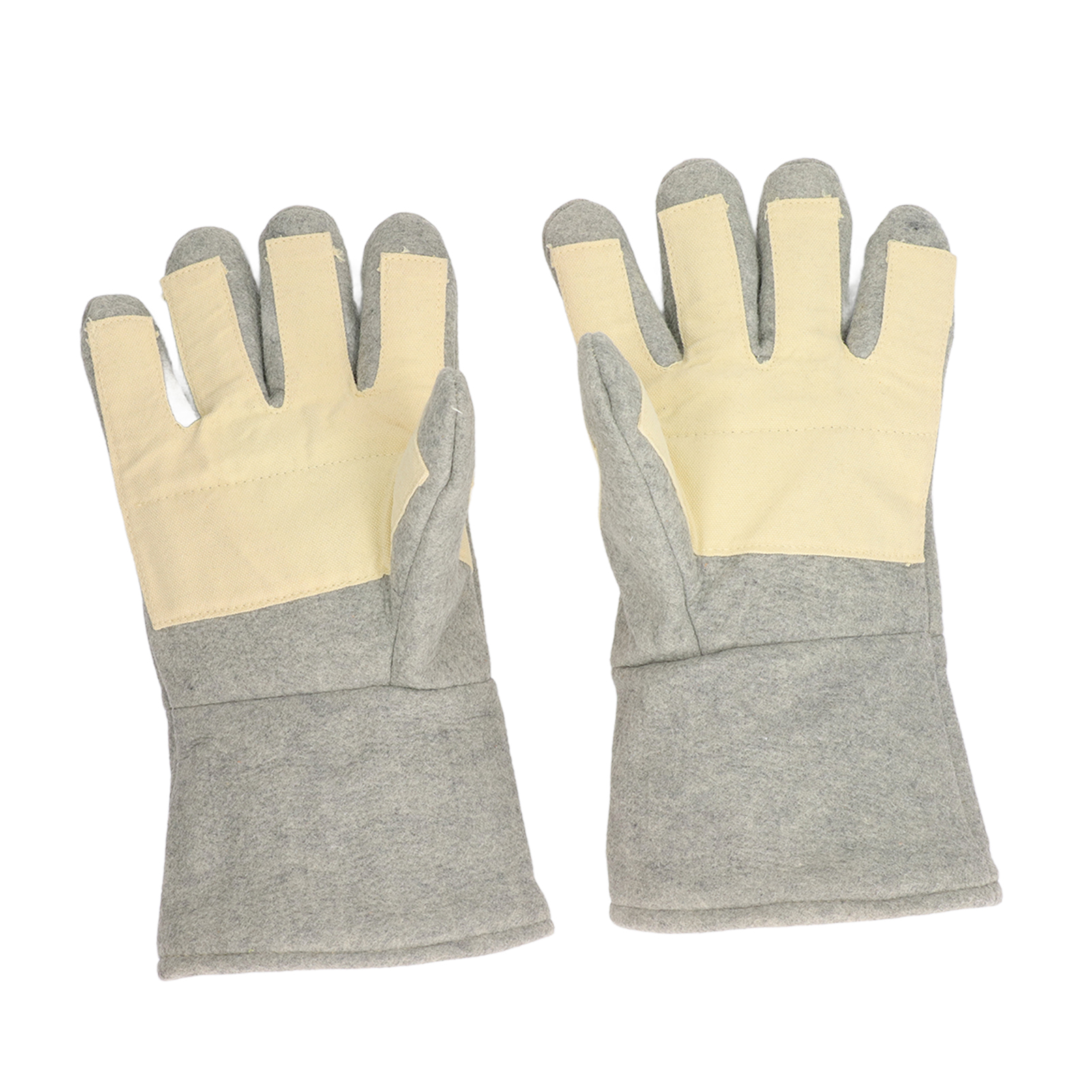 1 Paar Hitzebeständige Handschuhe, Finger Getrennt, Hitzebeständige Fäustlinge, Werkzeug Zum Schweißen