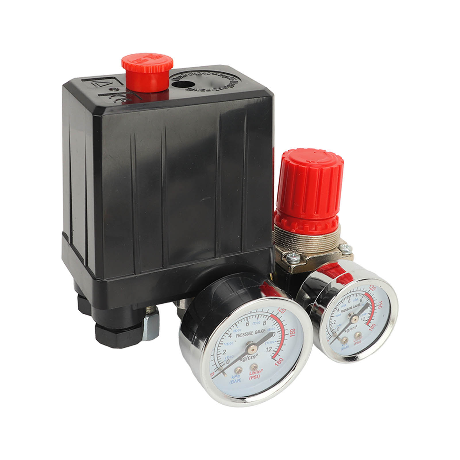 Druckschalter Für Luftkompressoren Mit 1/4"-gewindesteuerventil Und Manometer