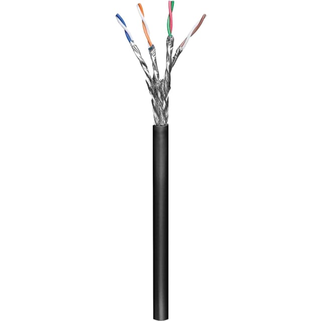 Pro CAT 6 S/FTP (PiMF) - Schwarz - 100m