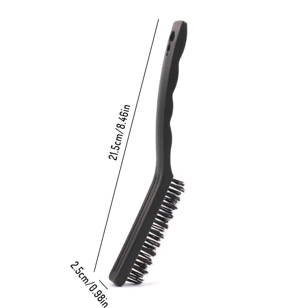 Set Aus 3 Drahtbürsten À 23 Cm (9 Zoll) Zur Reinigung Von Schweißrückständen, Rost Und Staub An Autos.