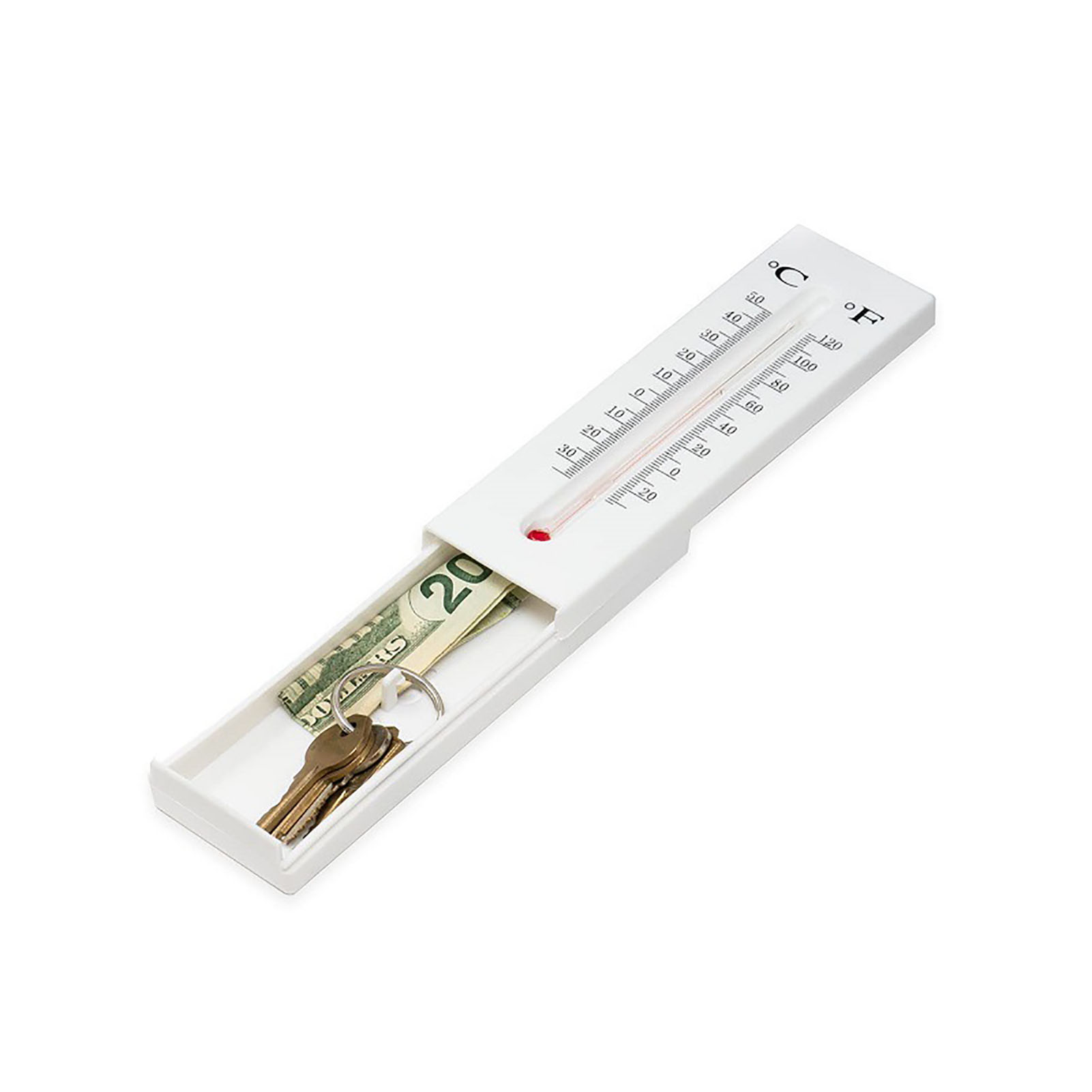 Versteckter Sicherheitsschlüsselsafe Mit Thermometer (2er-set) Für Den Außenbereich, Ideal Für Haus, Studentenwohnheim Oder Wohnung.
