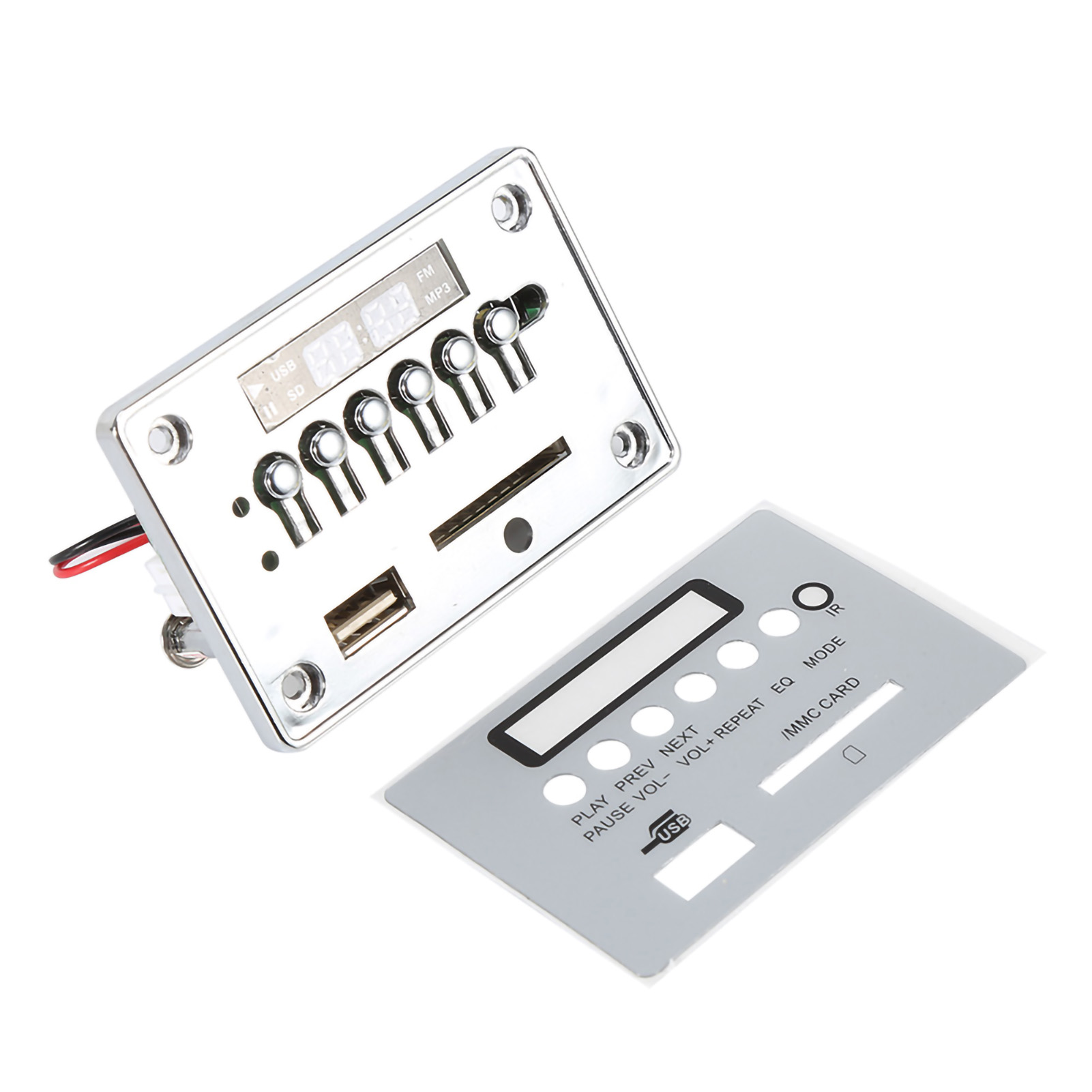 Bluetooth-mp3-modul, Usb-audiodecoder, Fm-radio, Silber