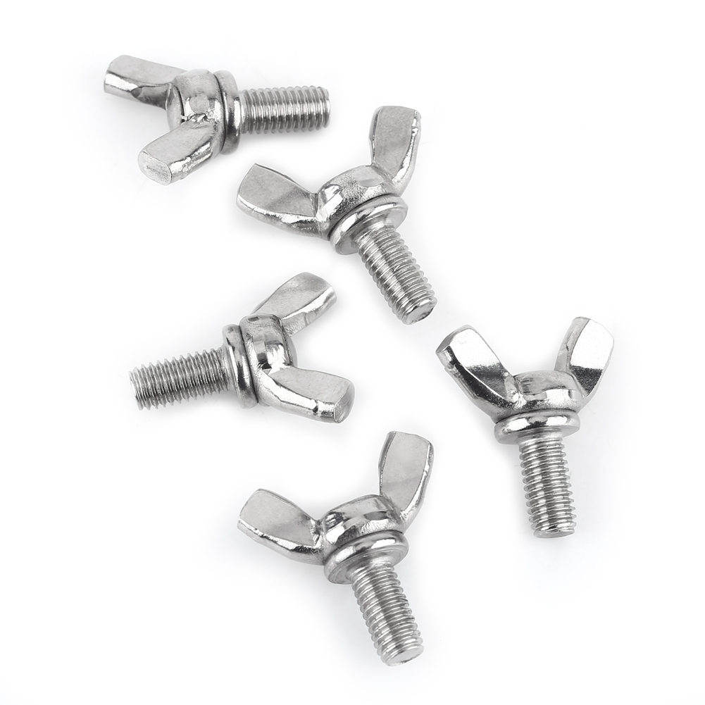5-teilige Flügelschrauben, Flügelbolzen Aus Edelstahl 304, Maschinenbefestigungselemente (m5 X 10 Mm)