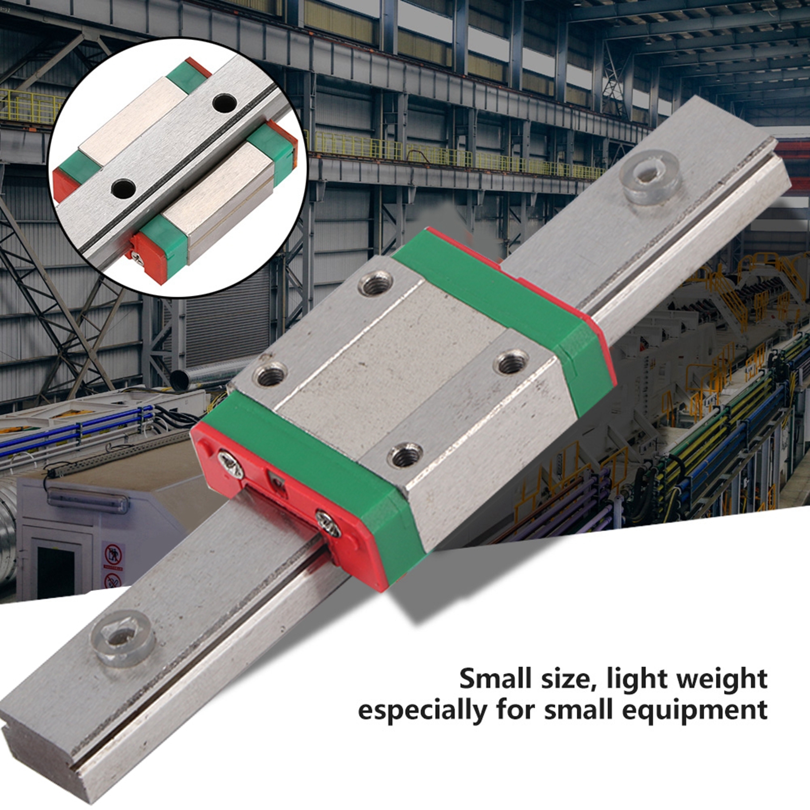 Miniatur-linearführung Lml12b 12 Mm Mit 100 Mm Gleitblock – Präzisions-linearführung, 1 Stück
