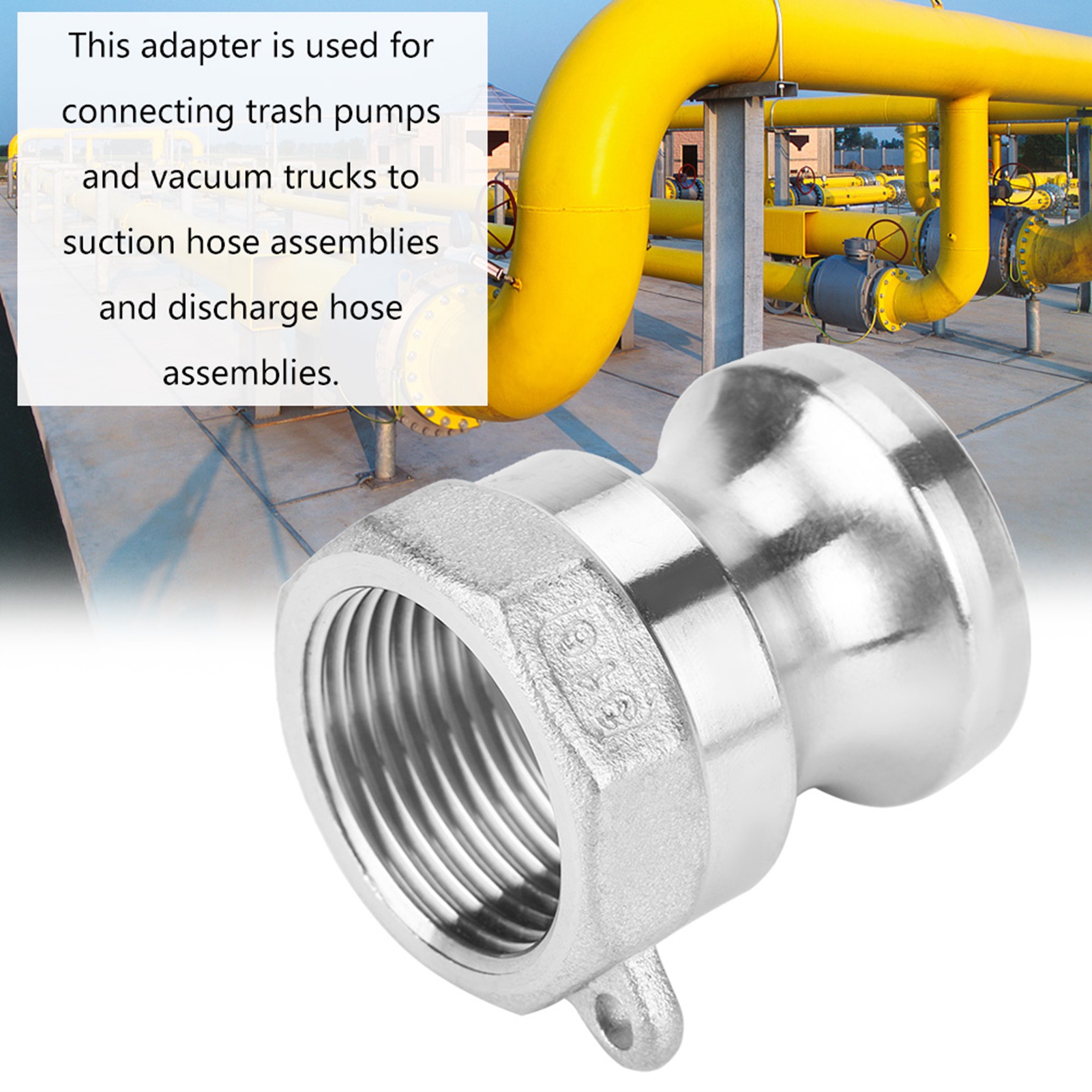 Dn20 3/4" Camlock-verschraubung Mit Außengewinde Aus Edelstahl, Adapter Für Abwasserpumpen Mit Innengewinde