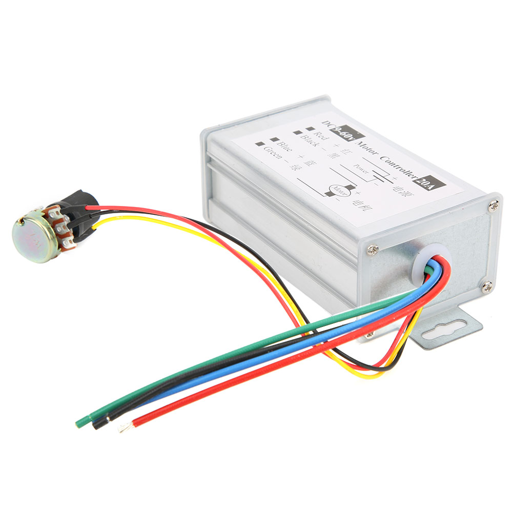 20-a-pwm-motordrehzahlregler, 9-60-v-steuerpotentiometer, Stromregler Für 12 V, 24 V Und 48 V