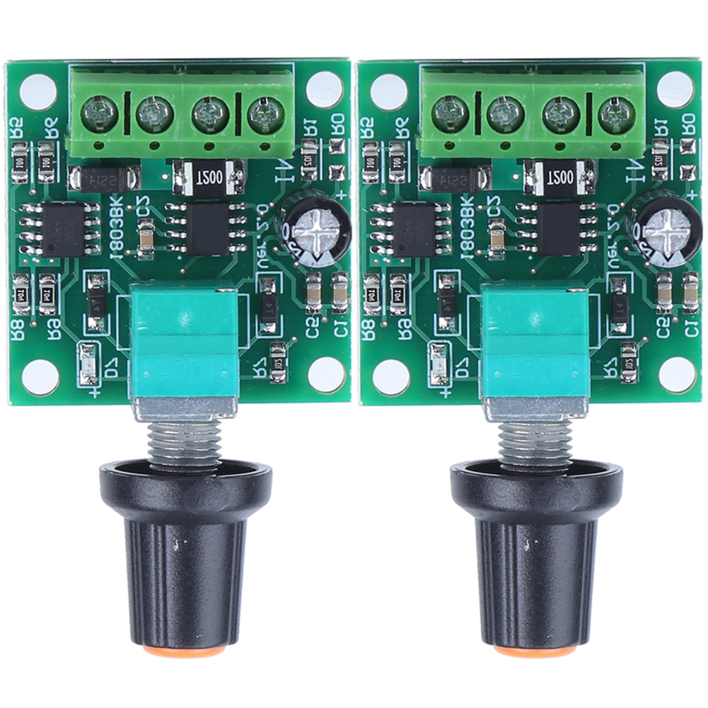2er-pack Pwm-drehzahlregler 1,8 V, 3 V, 5 V, 6 V, 12 V, 2 A Für Gleichstrommotoren, Niederspannungs-steuerschalter, Modul 1803bk