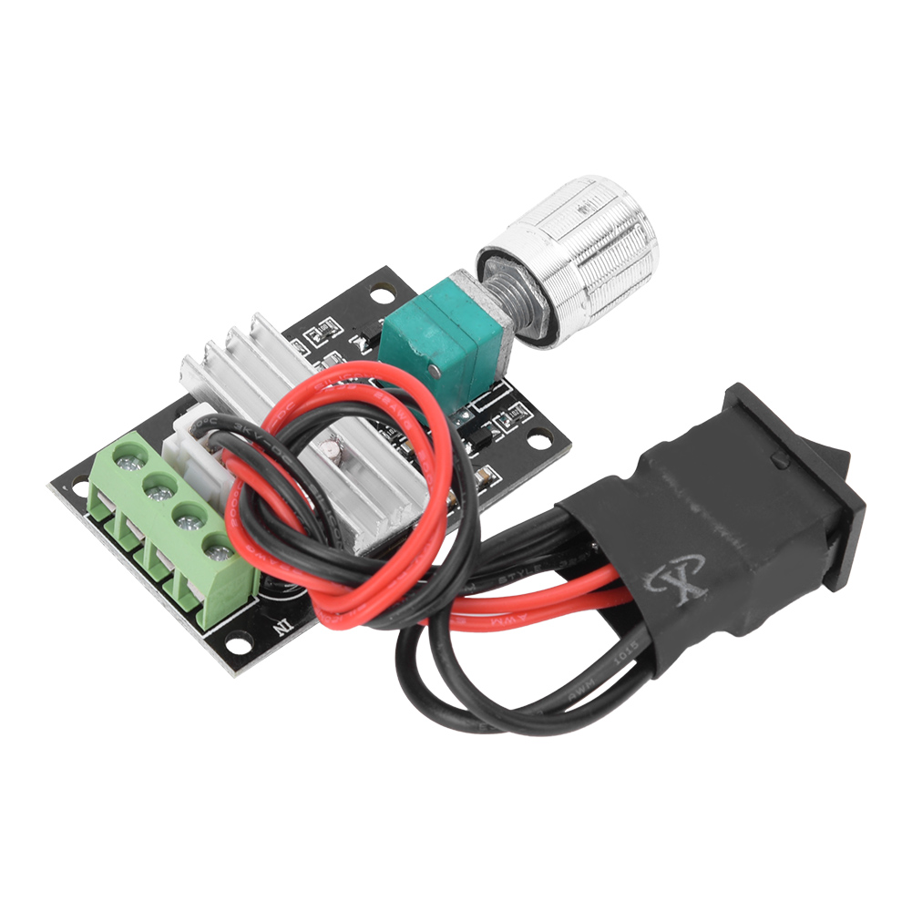 3a 6-28v Pwm-drehzahlregler Für Gleichstrommotoren, Reversibler Regler (im Uhrzeigersinn/gegen Den Uhrzeigersinn) Mit Schalter