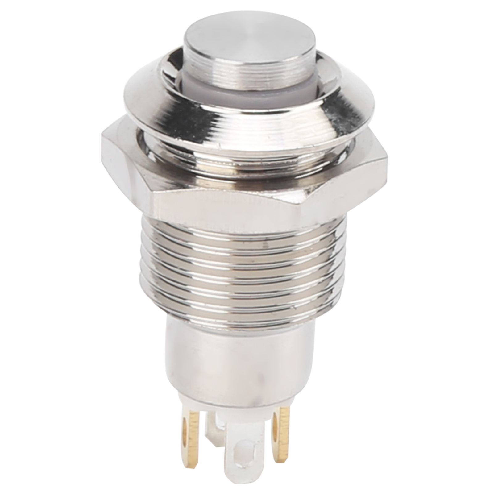 Wasserdichter, Selbstverriegelnder 10-mm-metall-druckknopf Mit Grüner Kontrollleuchte, Beleuchteter 3-v-startschalter Für Das Armaturenbrett