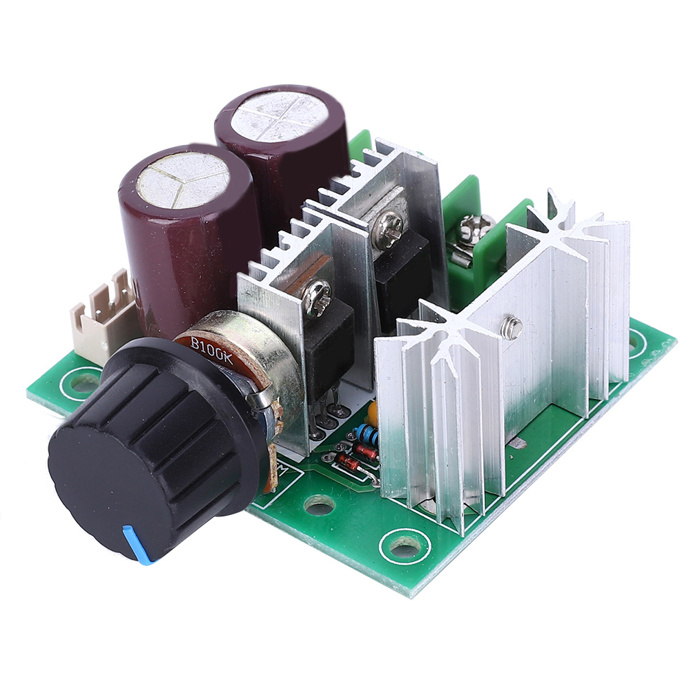 Stufenloser Pwm-drehzahlregler Für Hocheffiziente Gleichstrommotoren Mit Steuerschalter, 12 V–40 V, 10 A