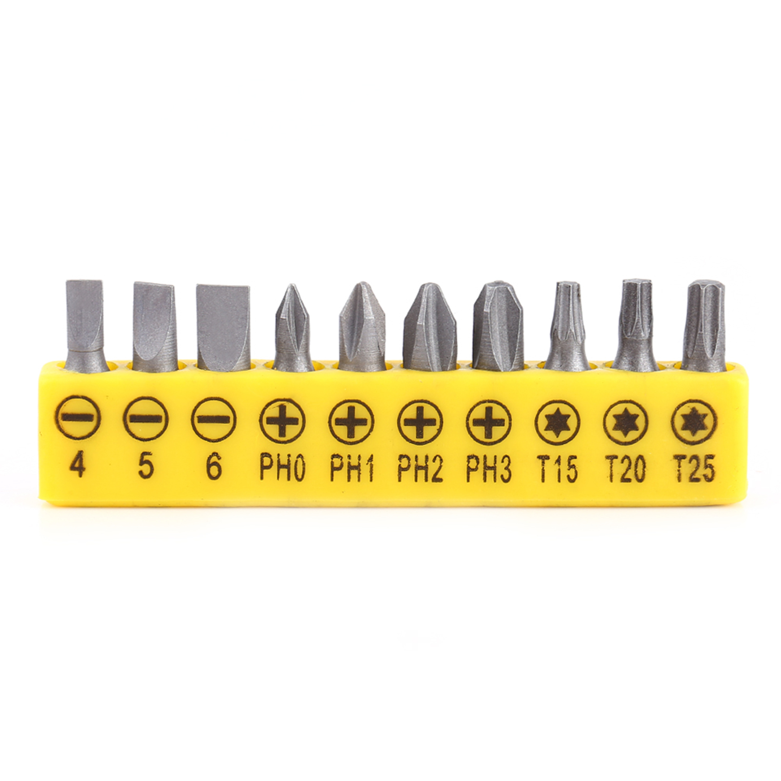 Manueller Schraubendreher Mit 10 Austauschbaren Bits: Phillips, Schlitz Und Torx.