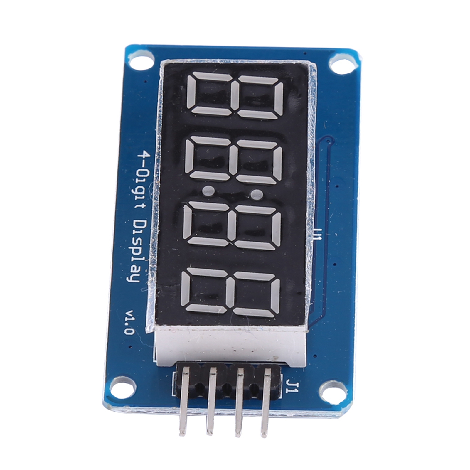 Rotes Led-digitalanzeigemodul, 4-stellig, 7-segment, Helligkeit Einstellbar