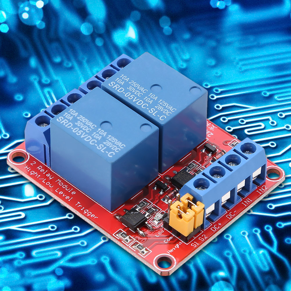 2-kanal-relaismodul Mit Trenn-optokoppler, High/low-pegel-triggerung (5 V)