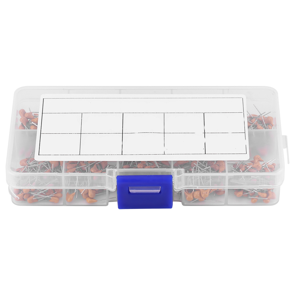 Set Mit 500 Verschiedenen Einlagigen Keramikkondensatoren, 10 Werte, 50 V, 10 Pf–680 Pf