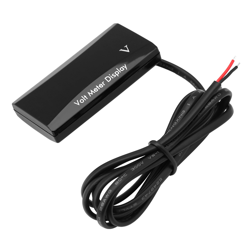 12v Led-digitalvoltmeter Für Auto Und Motorrad, Blaue Spannungsanzeige, Digitales Messpanel