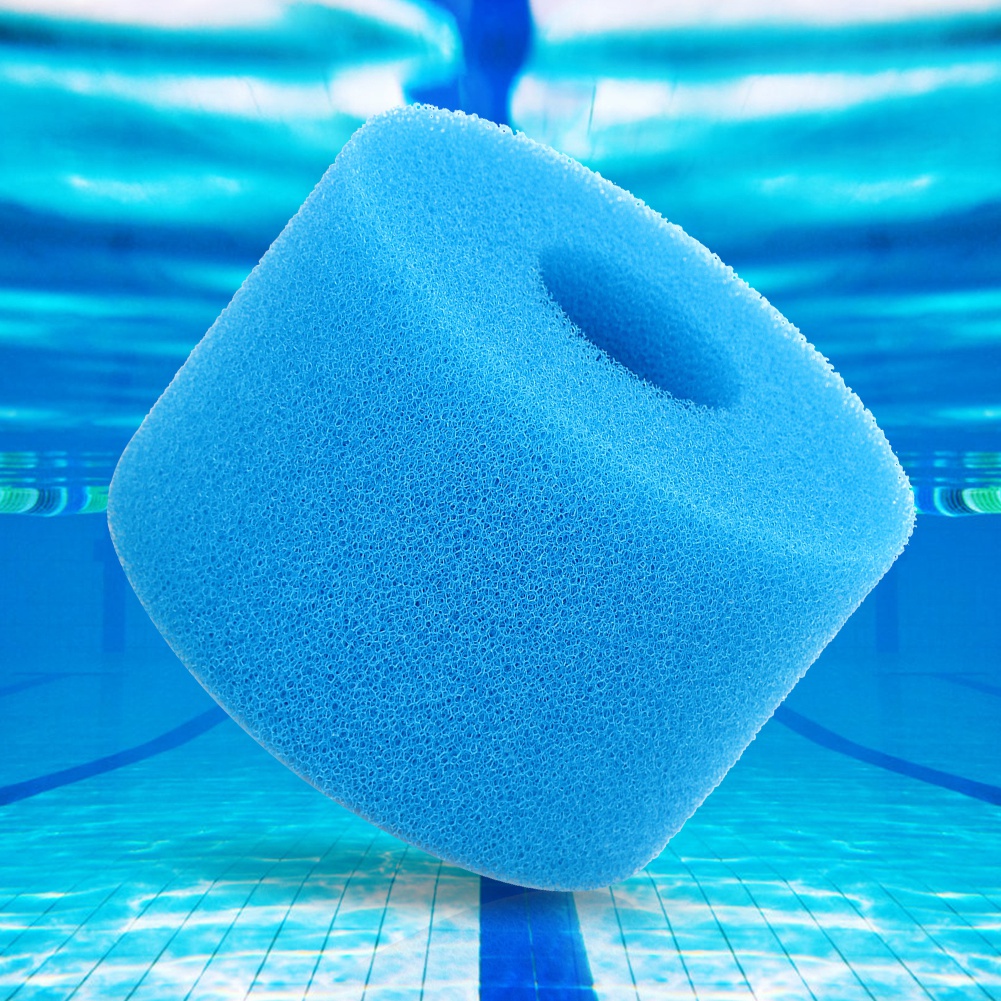 Waschbares Und Wiederverwendbares Poolfilterelement, Blaue Konzentrische Schwammsäule, Kompatibel Mit Poolwasserfiltration, Ersatzteil.