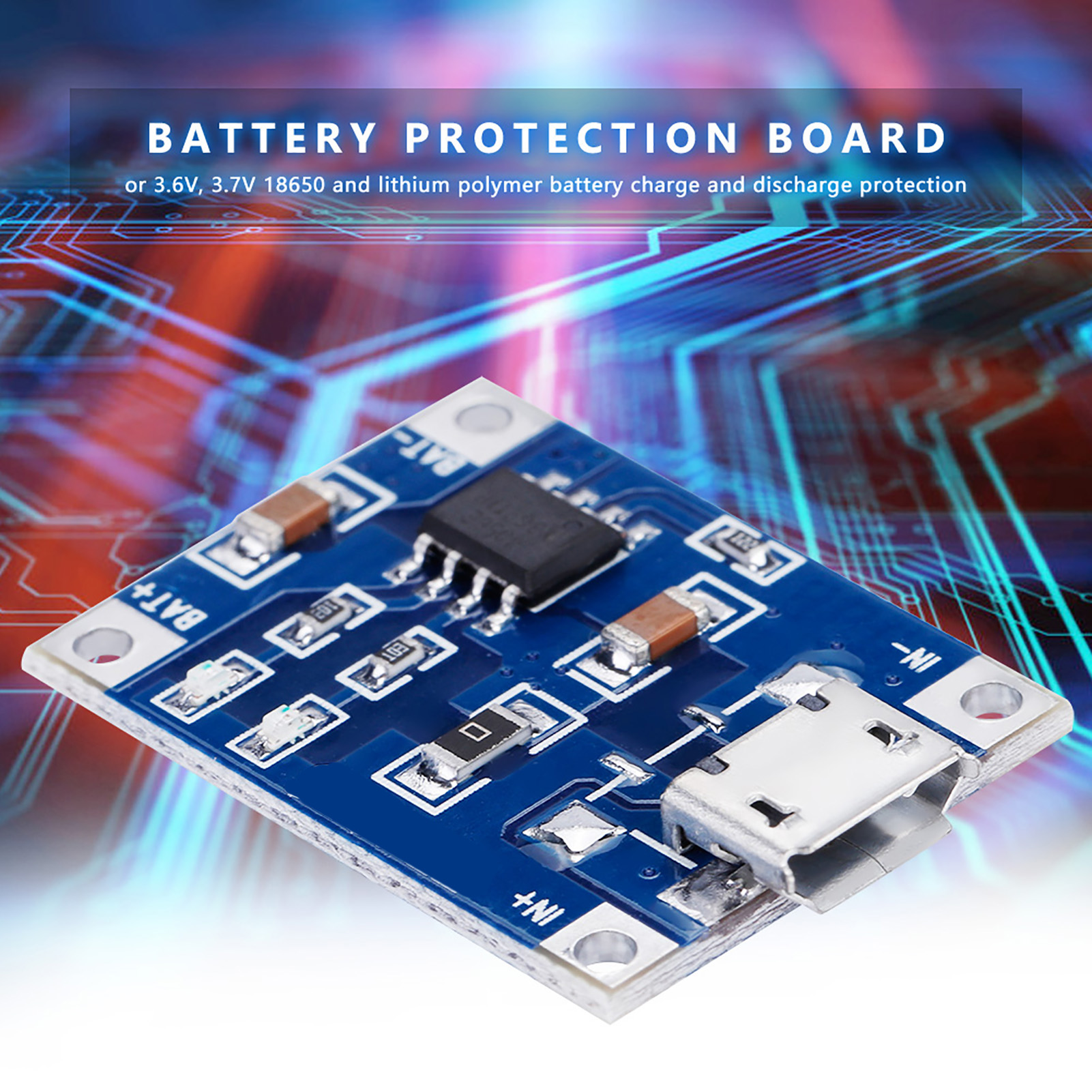 Packung Mit 10 Micro-usb-1a-lithium-akku-lademodulen Mit Schutz
