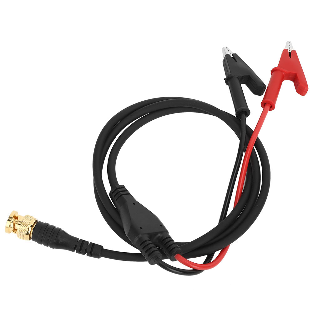 Packung Mit 2 P1061 Messleitungen Mit Isolierten Klemmen, Bnc-stecker Aus Reinem Kupfer, 10 Mm Öffnung, Erdungsdraht