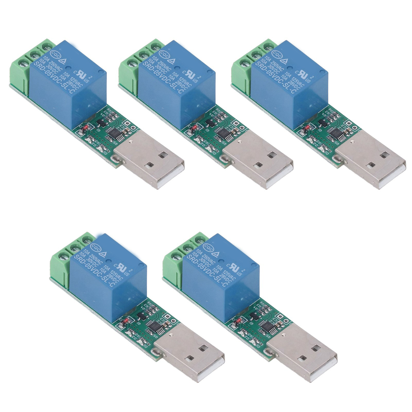 5v 1-kanal-relaismodul, Schaltreglerplatine Für Pc, 5er-pack, Drahtlostreiber