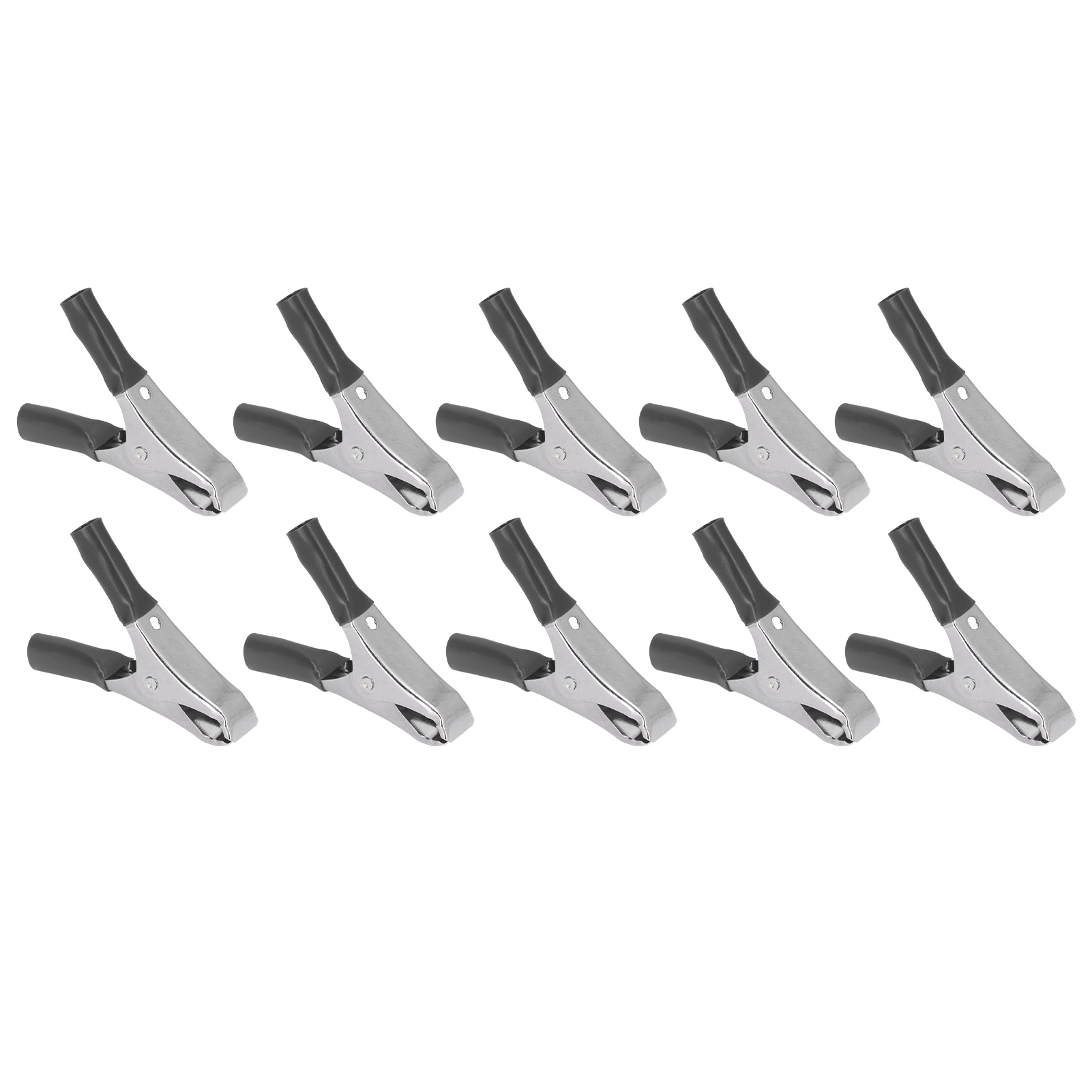Packung Mit 100 Isolierten Pvc-prüfklemmen Für Elektrische Anschlüsse, 15 Mm Öffnung, 10 A, J.60012, Schwarz