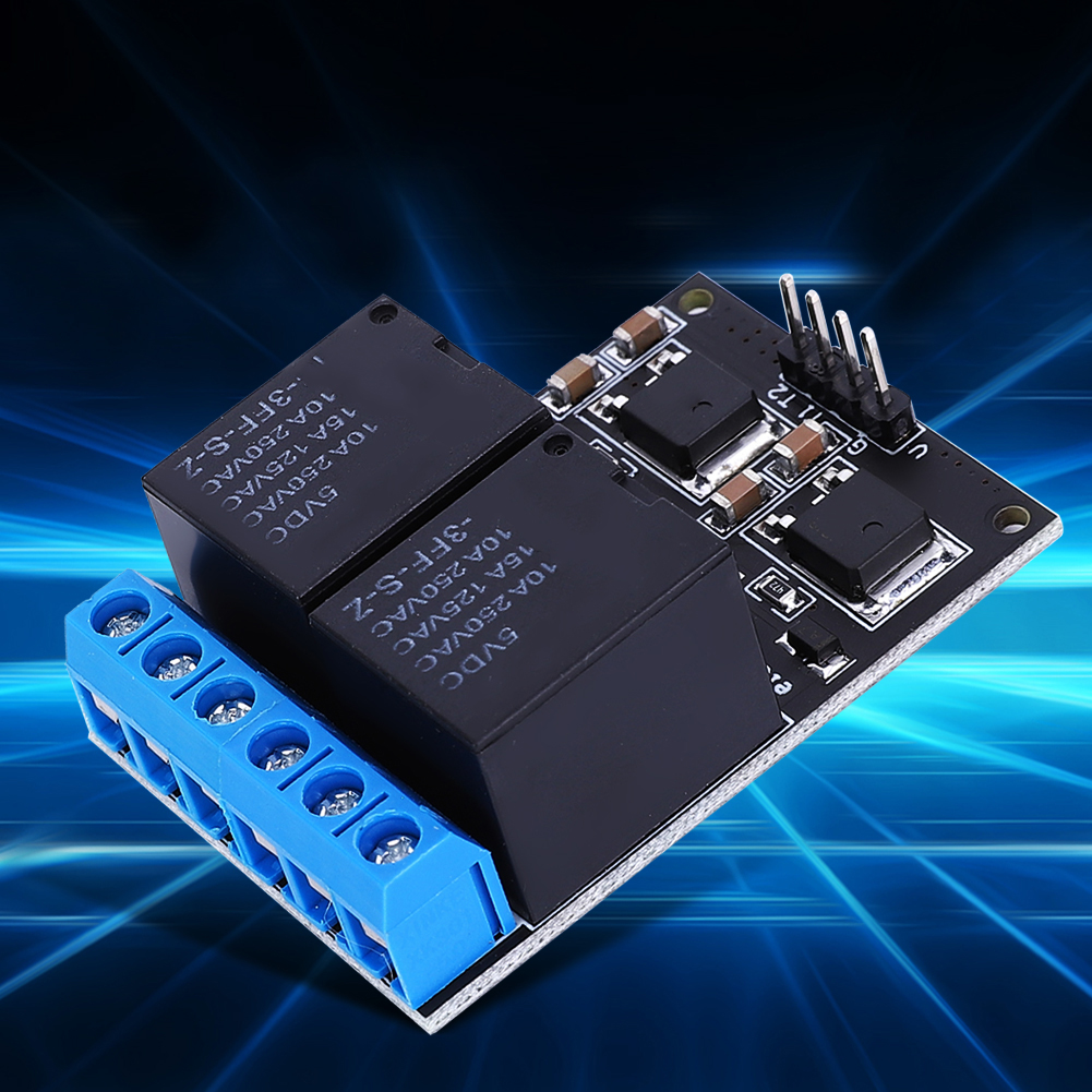 Konvolut Aus 2 Bistabilen Relaismodulen, Selbstverriegelnd, 12-v-trigger, Low-level-drucktaster Für Mikrocontroller, Stabile Schaltsteuerung
