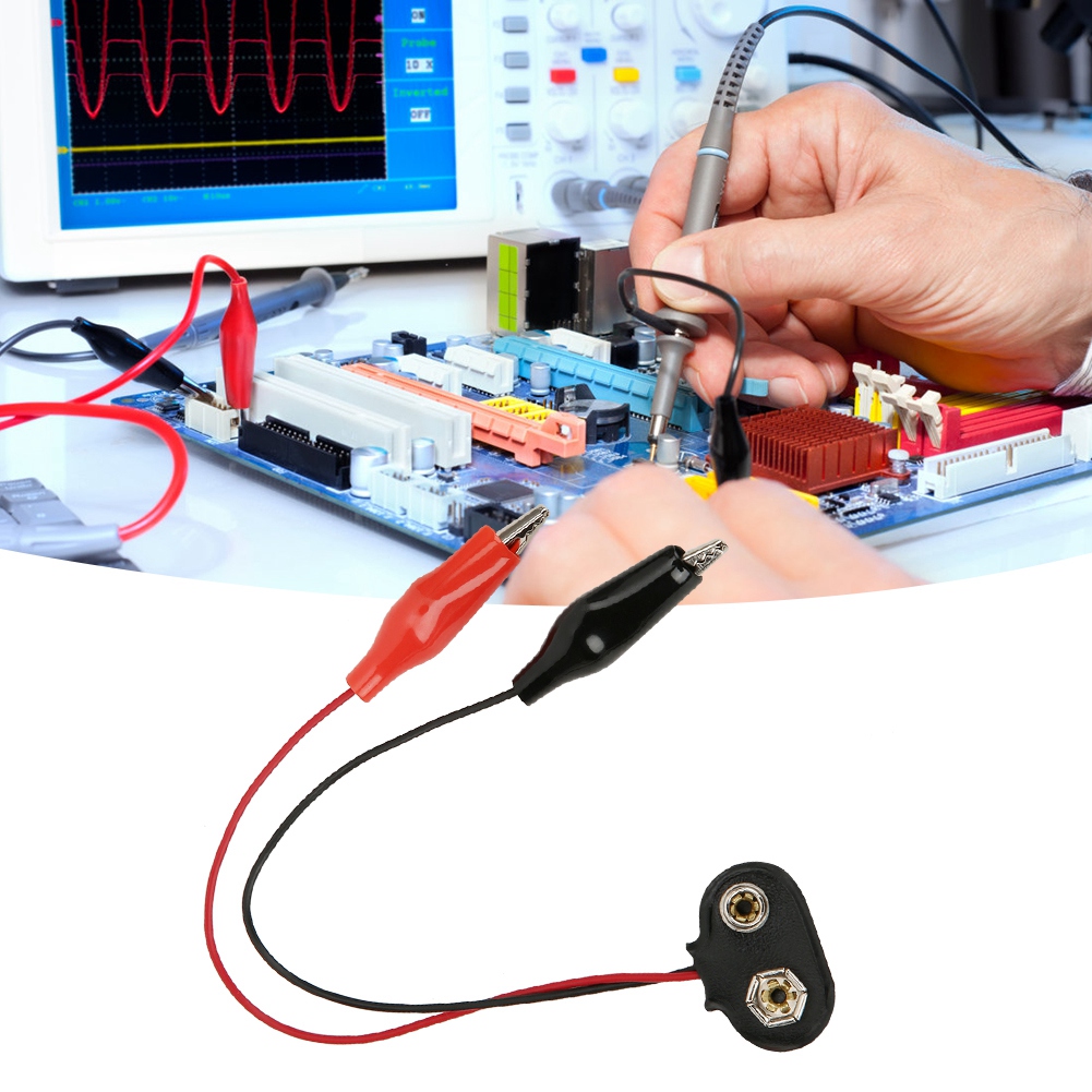 20er-pack 9v-batterieanschlüsse Mit Krokodilklemmen, 15 Cm Lange Messleitungen, Kabel Mit Messspitzen, Elektrischer Adapter Für Multimeter, Diy