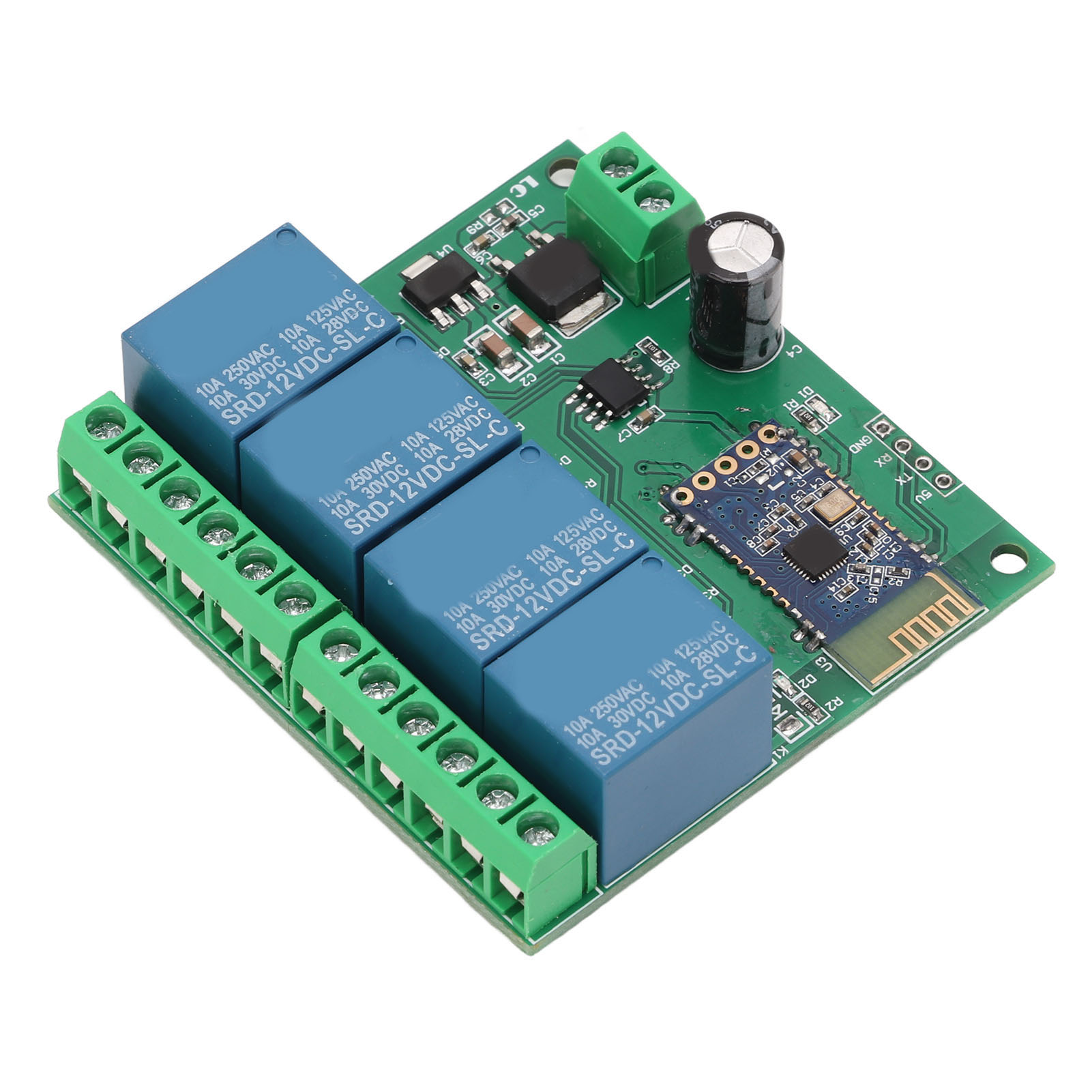 4-kanal-bluetooth-dc12v-relaismodul Mit Fernbedienung Und Entstörwiderstand Für Smart Home