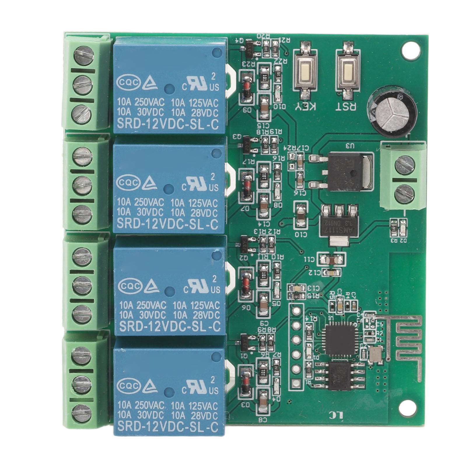 Esp8266 4-kanal-wlan-relaismodul Zur Steuerung Von 12-v-dc-elektronikgeräten Mit Vierfachrelais