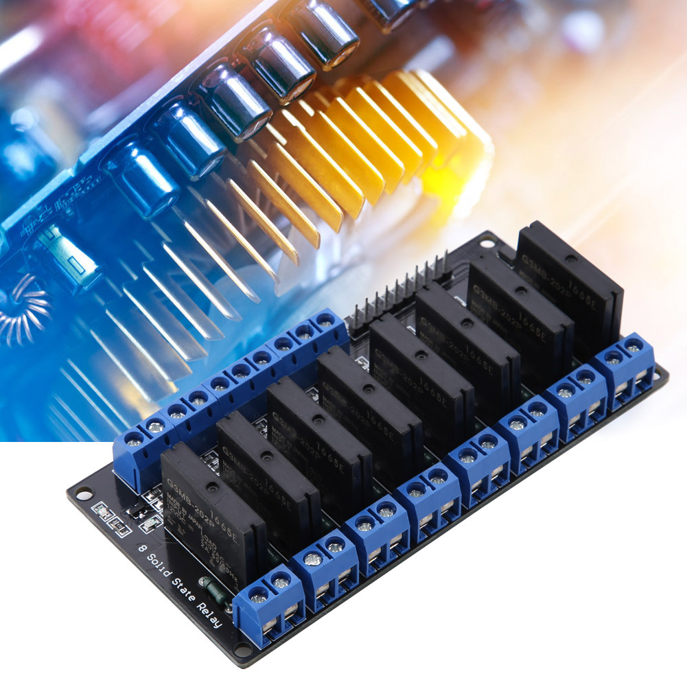 8-kanal-dc/ac-halbleiterrelaismodul Mit Niedrigpegelansteuerung Und Sicherung