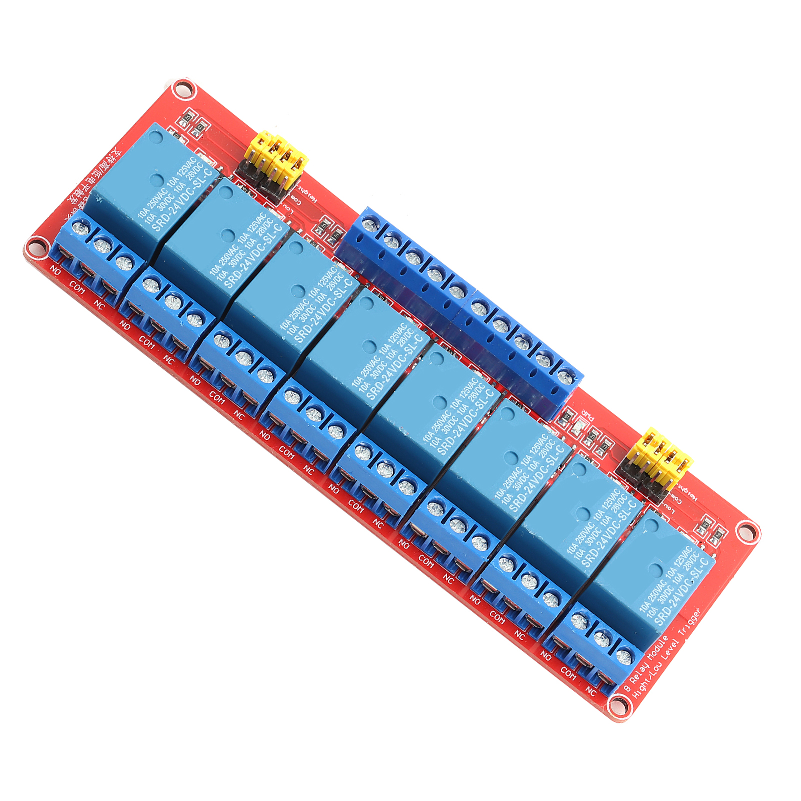 8-kanal-optokoppler-relaismodul, 24 V, High- Und Low-triggerung, Steuerplatine