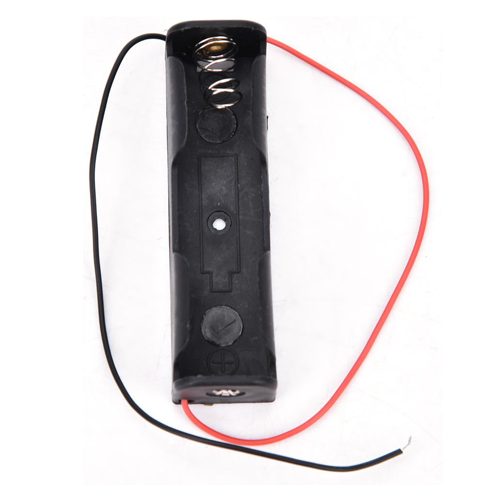 Aufbewahrungsbox Aus Kunststoff Für 18650 3,7v-batterie, Halterung Mit Anschlusskabel (1 Batterie)