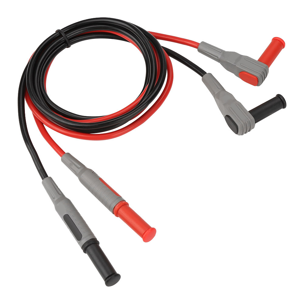 Packung Mit 10 4-mm-bananensteckern Für Multimeter-messleitungen, Rechtwinkliger Stecker, Multimeterkabel