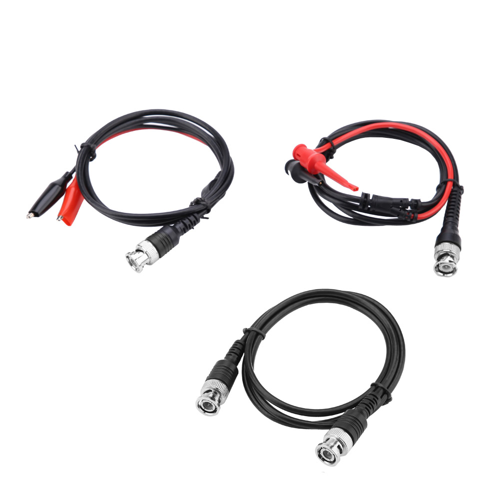 P1260 Koaxialkabel, Bnc-stecker Auf Bnc-stecker, Mit Krokodilklemmen Und Prüfhaken, Messset Für Elektronische Geräte