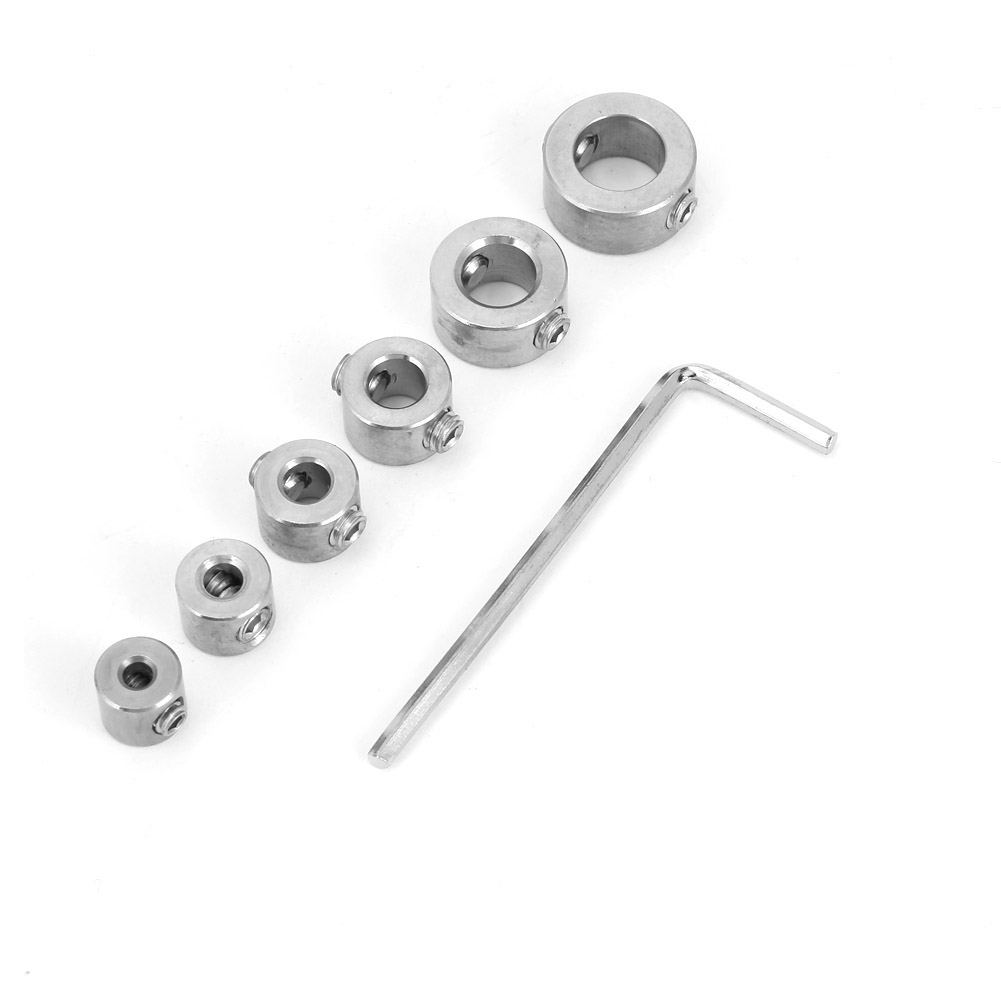 Set Mit 6 Bohrtiefenanschlägen Aus Edelstahl, 3-10 Mm Begrenzungsringe Für Bohrer